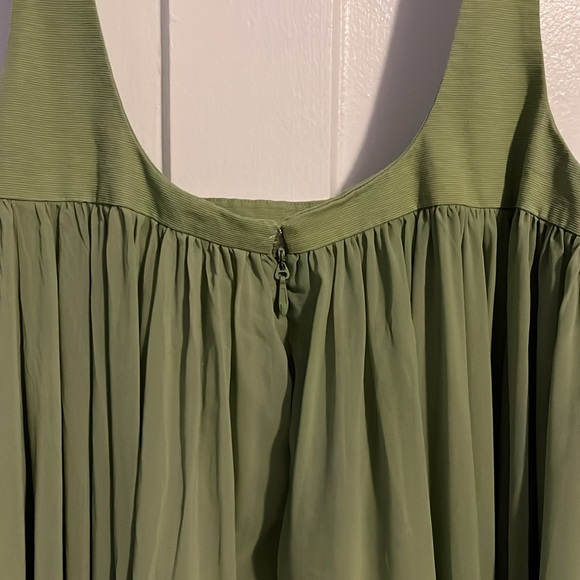 Bibhu green chiffon dress size 10 - Picture 5 of 6